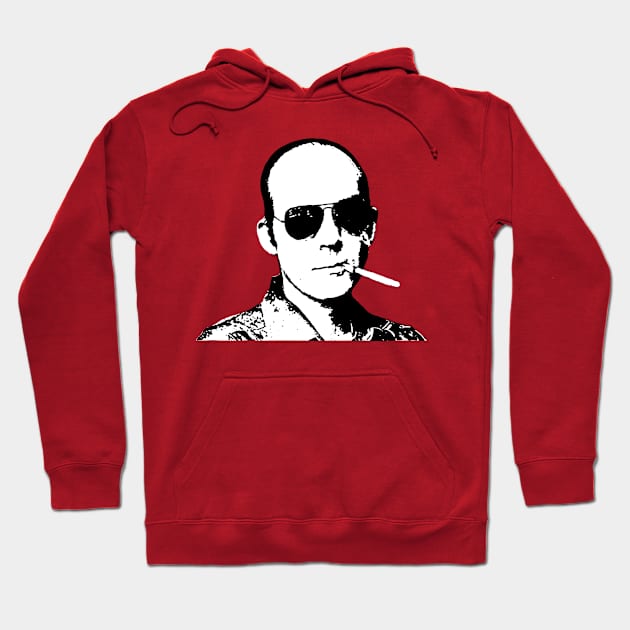 Hunter S Thompson - Smoking Hoodie by timtopping